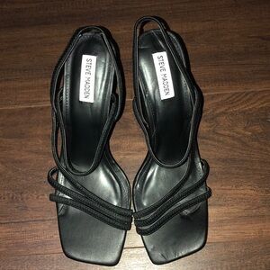 Steve Madden strappy stiletto sandals Black 12